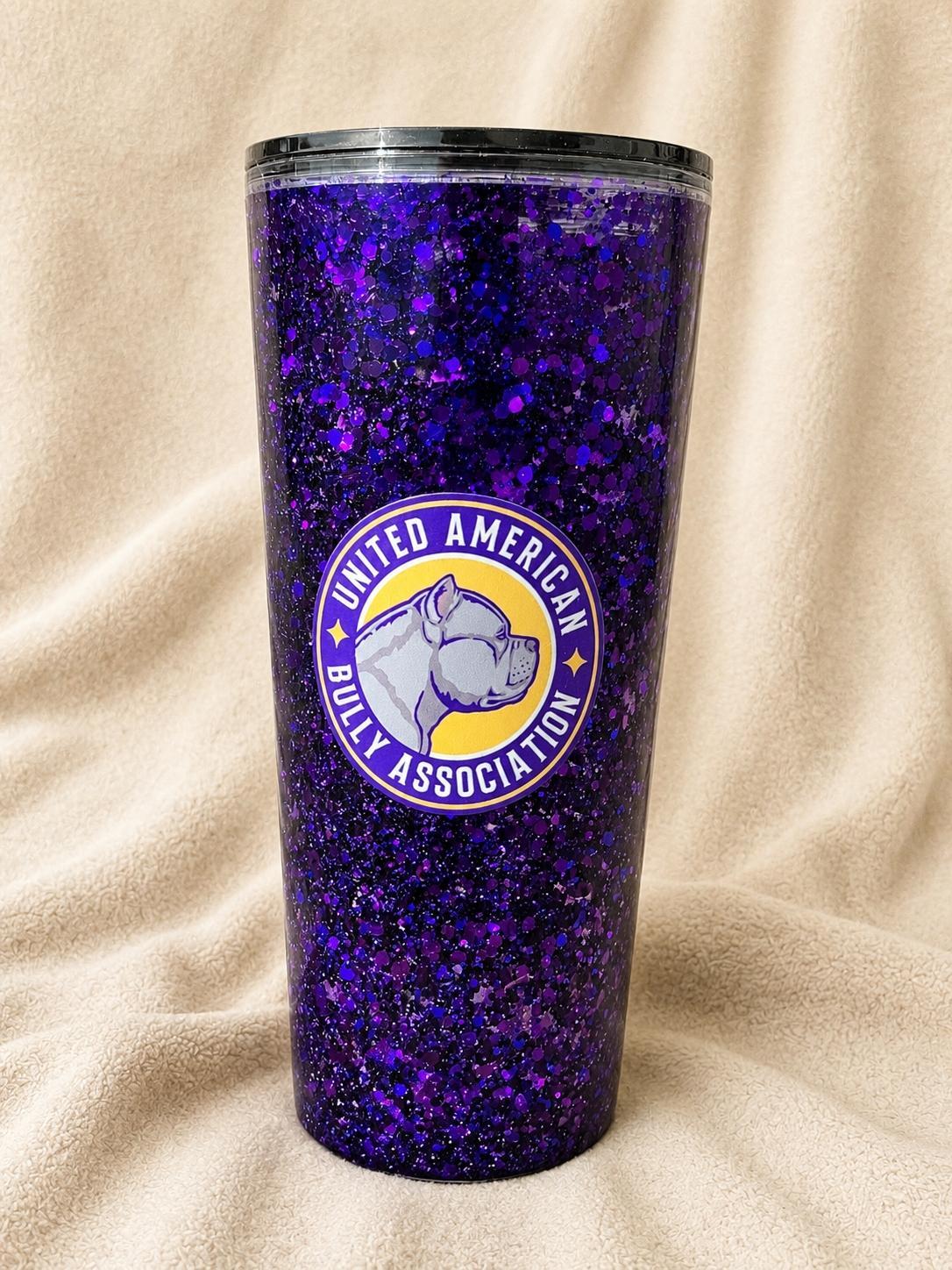 United American Bully Association Glitter Tumbler