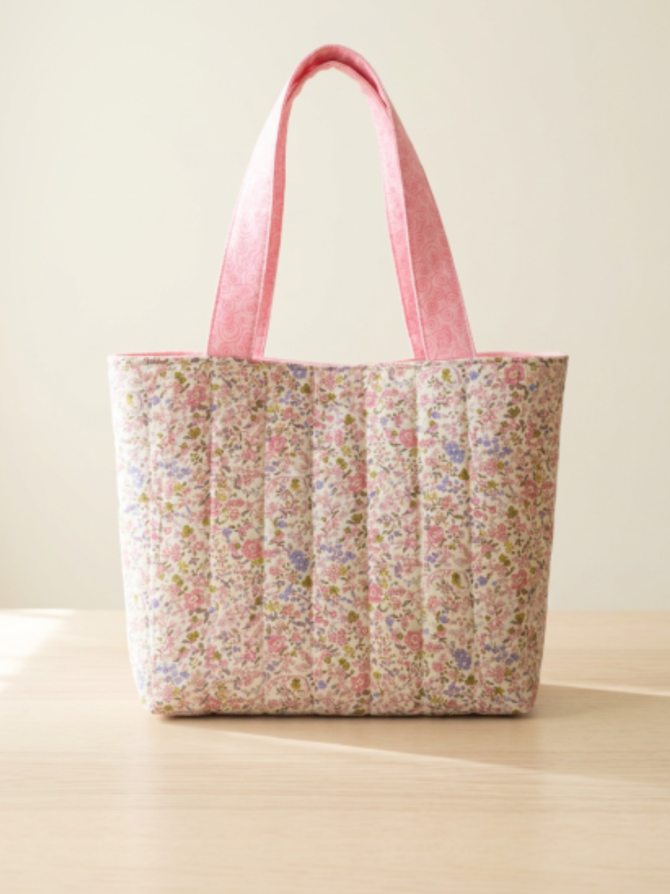 Perfect Pink Floral Tote - Small