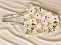 Extra Large Drawstring Market Bag – Dog With Glasses